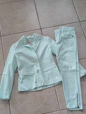 ruby & bloom Mint Green Girls Size 10 Blazer and Pants Matching Set